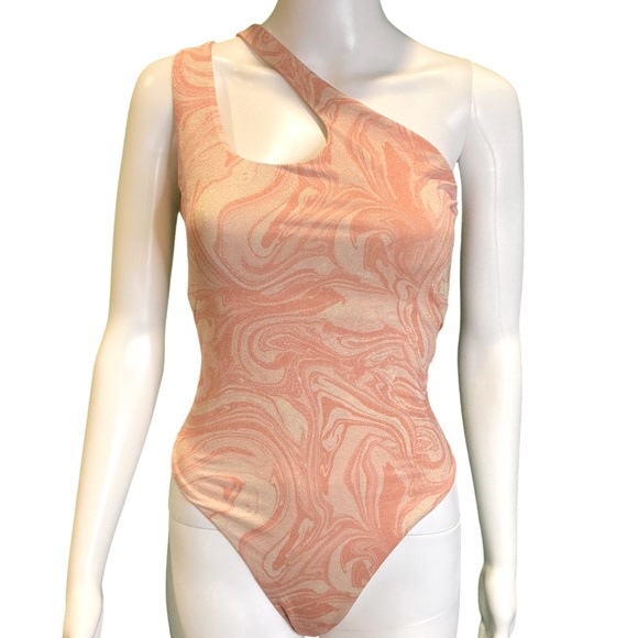 NWT L*Space All Swirled Up Phoebe Classic One Shoulder One Piece -Sz 10 & Sz 12 - Picture 6 of 10